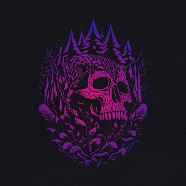 Forest Punk and Psychedelic Skulls by Bongonation